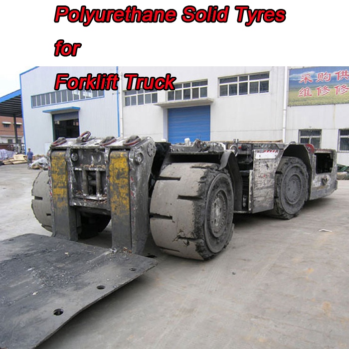 polyurethane solid tyre for mining car